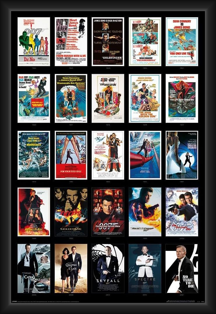 Amazon.com: BUY ART FOR LESS Officially Licensed James Bond - 25